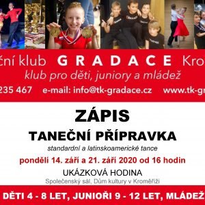 ZÁPIS: Taneční přípravka, standardní a latinskoamerické tance