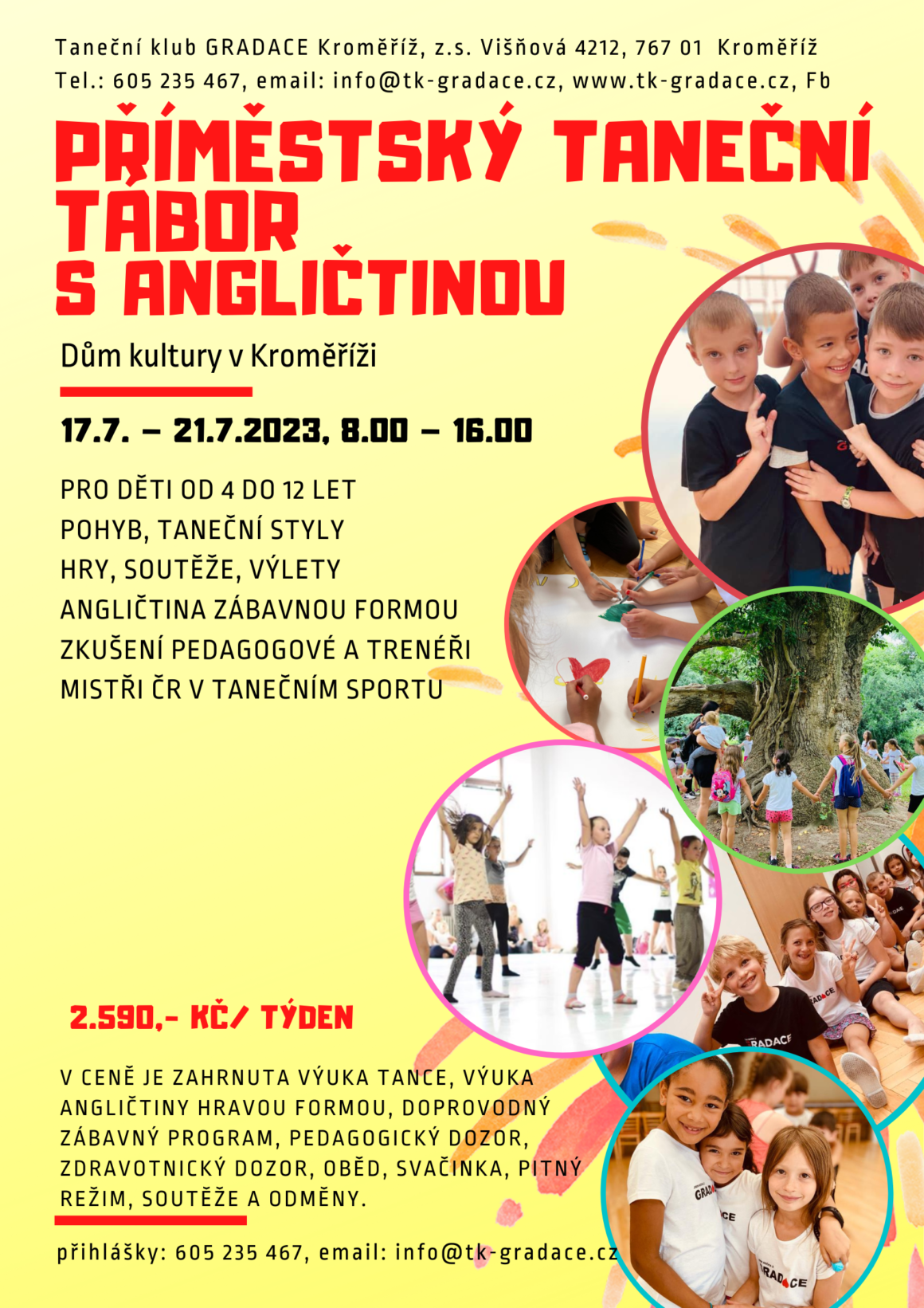 Příměstský taneční tábor s angličtinou