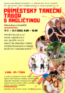 Příměstský taneční tábor s angličtinou