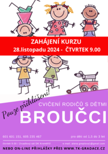Broučci – cvičení rodičů s dětmi – nový kurz!