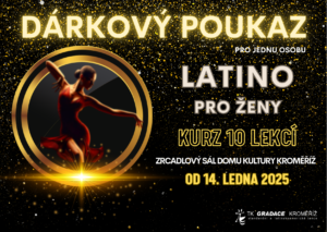 Dárkový poukaz – Latino pro ženy. Darujte originální vánoční dárek.