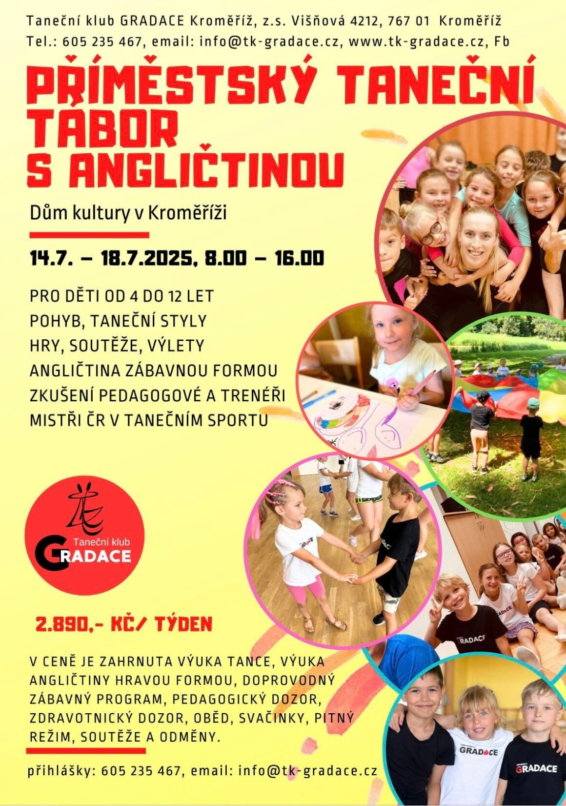 Příměstský taneční tábor s angličtinou 2025