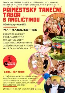 Příměstský taneční tábor s angličtinou 2025