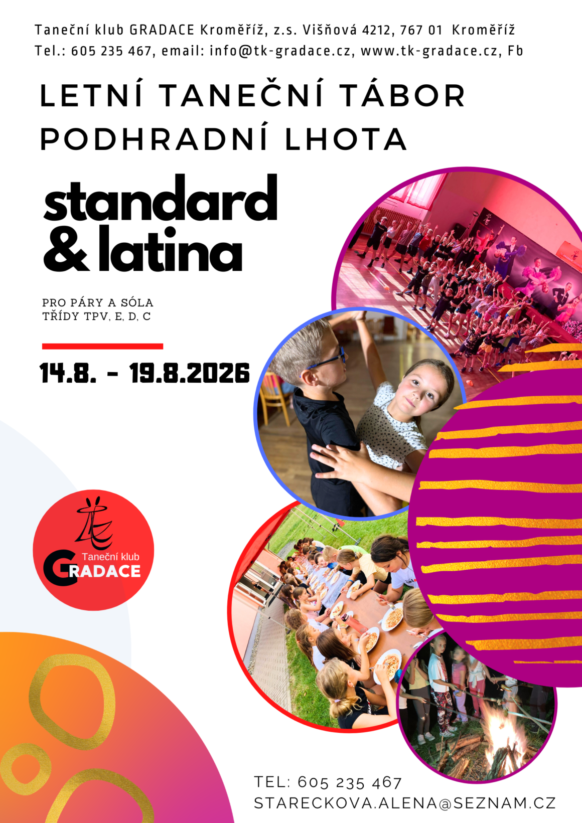 Letní taneční tábor Podhradní Lhota 2026
